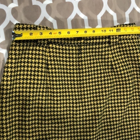 Mondi skirt Vintage‎ plaided black and yellow made in Germany medium - Picture 5 of 7
